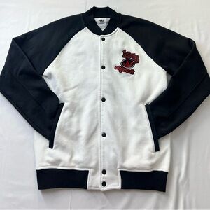 adidas Mens Medium Letterman Varsity Jacket Embroidered 1972 Originals Patch